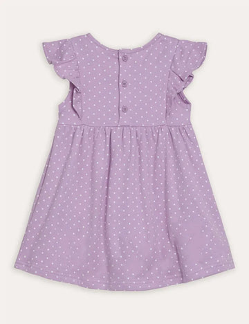 Lilac Purple Llama Appliqué Summer Dress